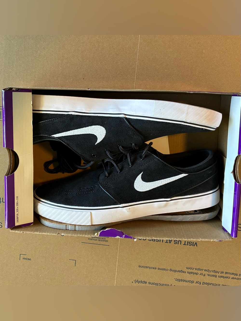 Nike SB Zoom Janoski OG+ Black & White Skate Shoes Men’s 10.5 NIB Sneakers